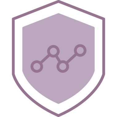 kalkan ikon vektör illüstrasyonu