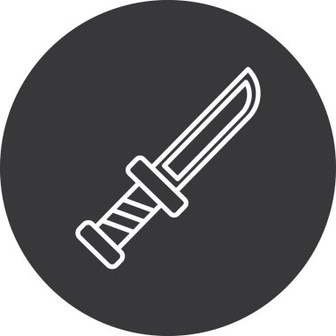 bıçak simgesi vektör illüstrasyonu