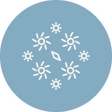 kar tanesi web simge vektör çizim