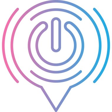 konum simgesi vektör illüstrasyonu