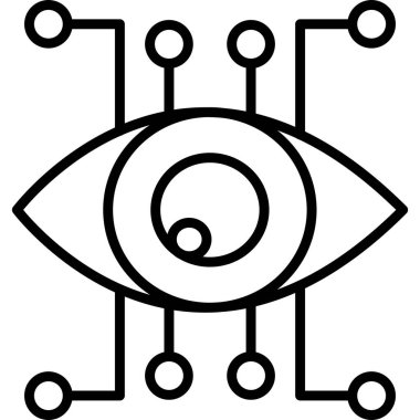 veri işlemci simgesi, özet tasarımı