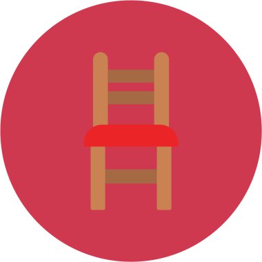 Sandalye. Web simgesi basit tasarım