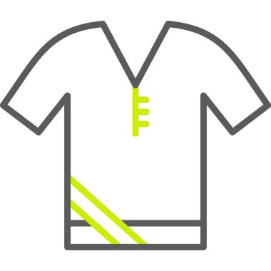 Modern b 'nin vektör illüstrasyonunda giysi ikonu yok