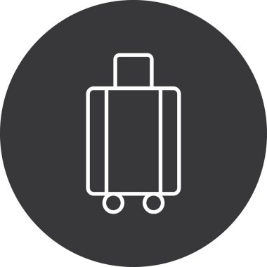 çanta simgesi vektör illüstrasyonu