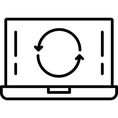 Web vektör renk çizgisi simgesi