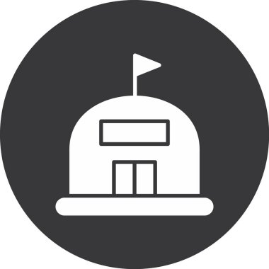 bina simgesi, vektör illüstrasyonu