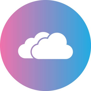 Bulut simgesi vektör illüstrasyonu