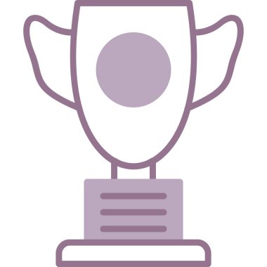 Kupa. Web simgesi basit illüstrasyon