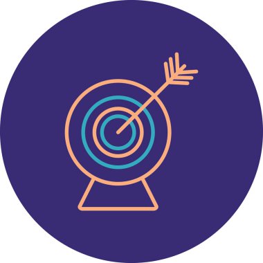 Hedef simgenin vektör illüstrasyonu