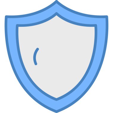 Koruma kalkanı koruma simgesi - dış hat biçiminde