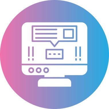 Web simgesi, vektör illüstrasyonu