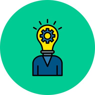 fikir vektör simgesi modern illüstrasyon