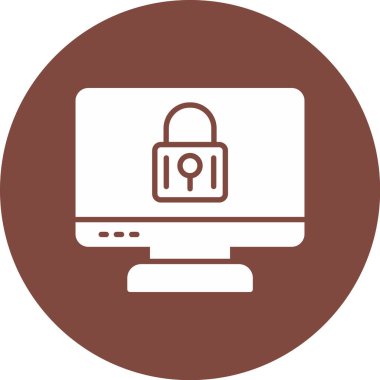 Dizüstü bilgisayar simgesi vektör çizimi