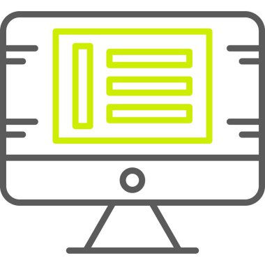 dizüstü bilgisayar simgesi, vektör illüstrasyonu