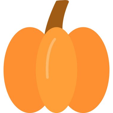 sonbahar portakal kabağı, illüstrasyon, beyaz arkaplanda vektör.