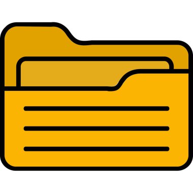 Belge. Web simgesi basit illüstrasyon