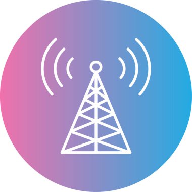 Anten simgesinin vektör illüstrasyonu