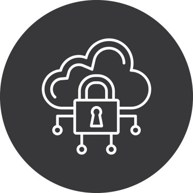 bulut hesaplama vektörü simgesi