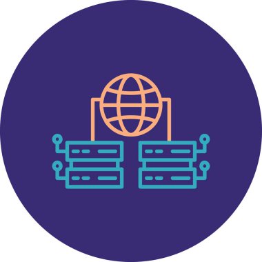 küresel ağ. Basit resimleme