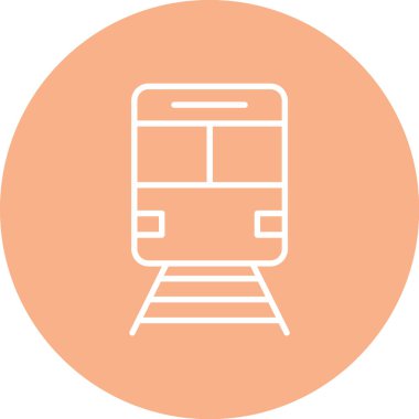 Vektör tren simgesi illüstrasyonu