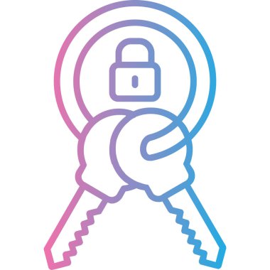 ikon vektör illüstrasyonunu kilitle