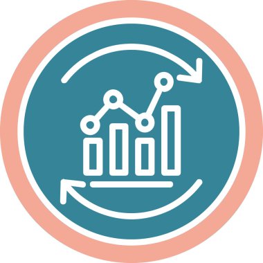 analitik vektör simgesi modern basit illüstrasyon