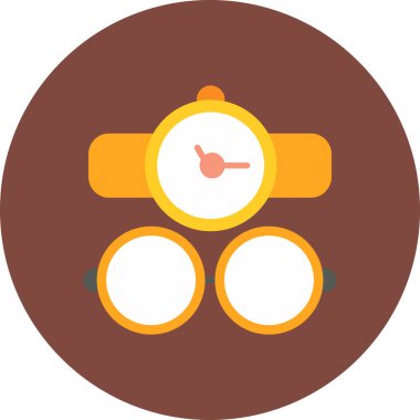 Alarm zamanı simgesi düz biçimli @ info