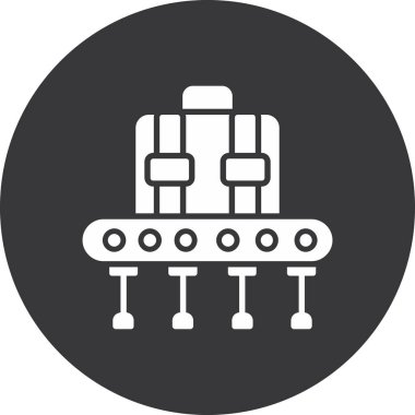 Tek bir simgenin vektör illüstrasyonu.