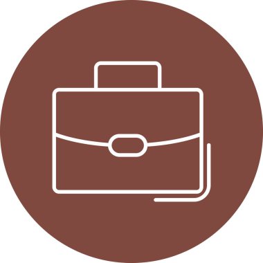 Evrak çantası simgesinin vektör illüstrasyonu