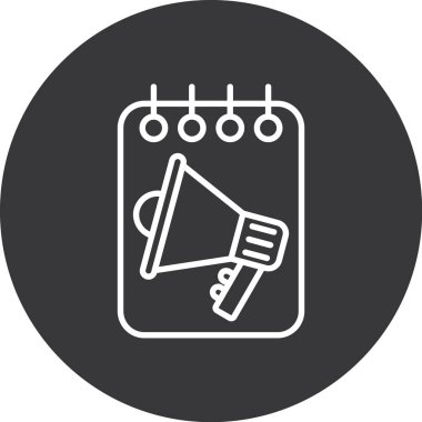 Konuşmacı. Web simgesi basit illüstrasyon