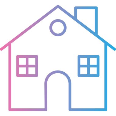 ev simgesi, vektör illüstrasyonu