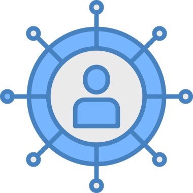 İnsan simgesinin vektör illüstrasyonu