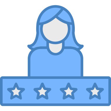 kadın simge vektör illüstrasyonu