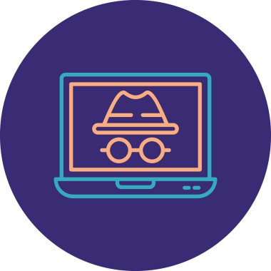 dizüstü bilgisayar simgesi, vektör illüstrasyonu