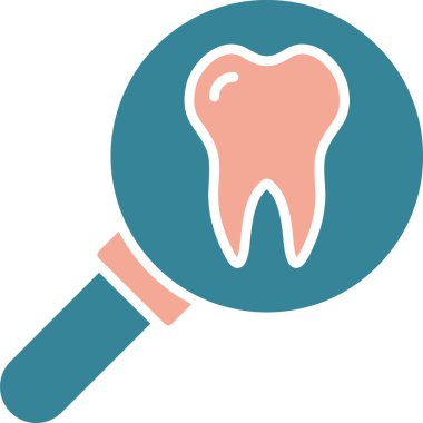 dişçi simgesi modern vektör illüstrasyonu