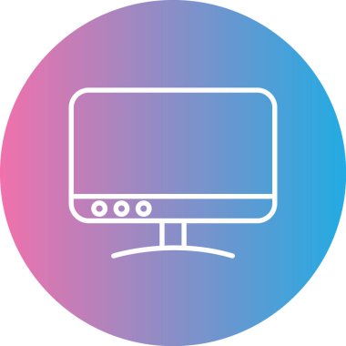 Vektör TV simgesi illüstrasyonu