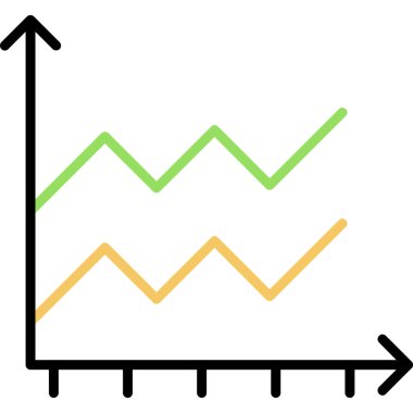 Kolayca düzenleyebilen grafik çizelgesi vektör simgesi