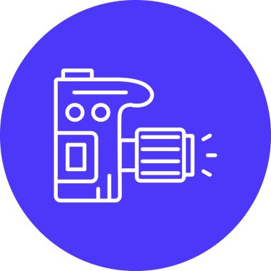 kamera simgesi, vektör illüstrasyonu basit tasarım