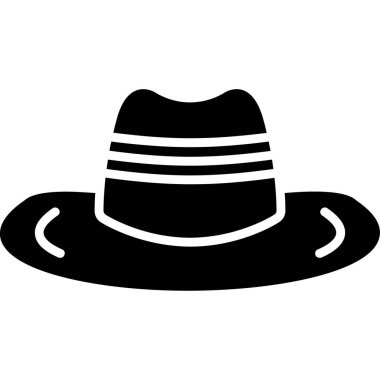 vektör şapkası, illüstrasyon, siyah ve beyaz