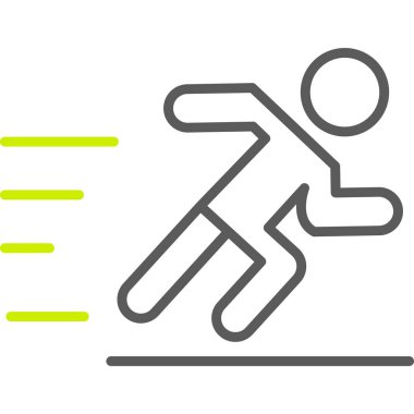 Simge çalıştıran atlet, özet biçimi