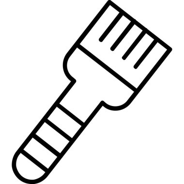 Diş fırçası. Web simgesi basit illüstrasyon