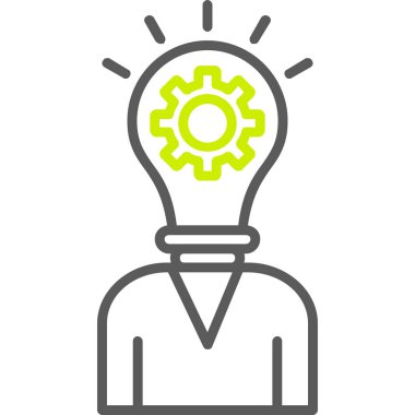 yaratıcı fikir simgesi, vektör illüstrasyonu