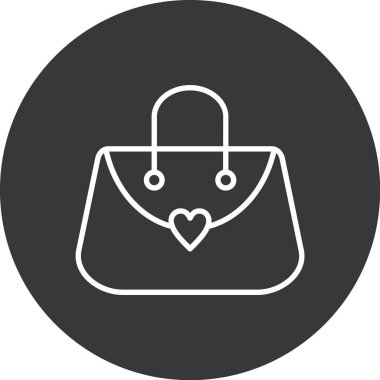 çanta vektör çizgisi simgesi