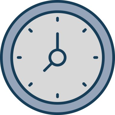 Saat. Web simgesi basit illüstrasyon