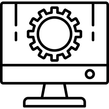 Bilgisayar monitörü. Basit tasarım