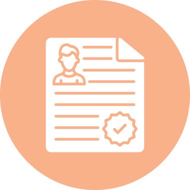 Bir insan simgesinin vektör illüstrasyonu