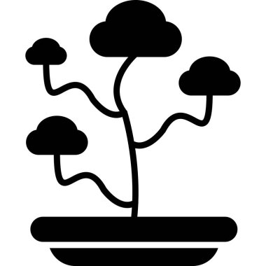 ağaç simgesi vektör illüstrasyonu