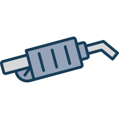 elektrik prizi simgesi. İnce çizgi vektör illüstrasyonu, tasarımı doldur.