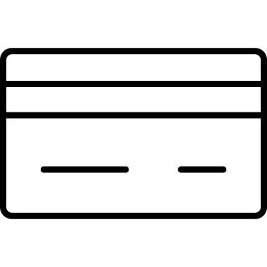 Kredi kartı ikonu vektör illüstrasyonu