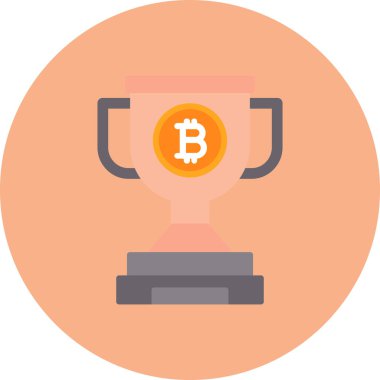 bitcoin. Web simgesi basit illüstrasyon